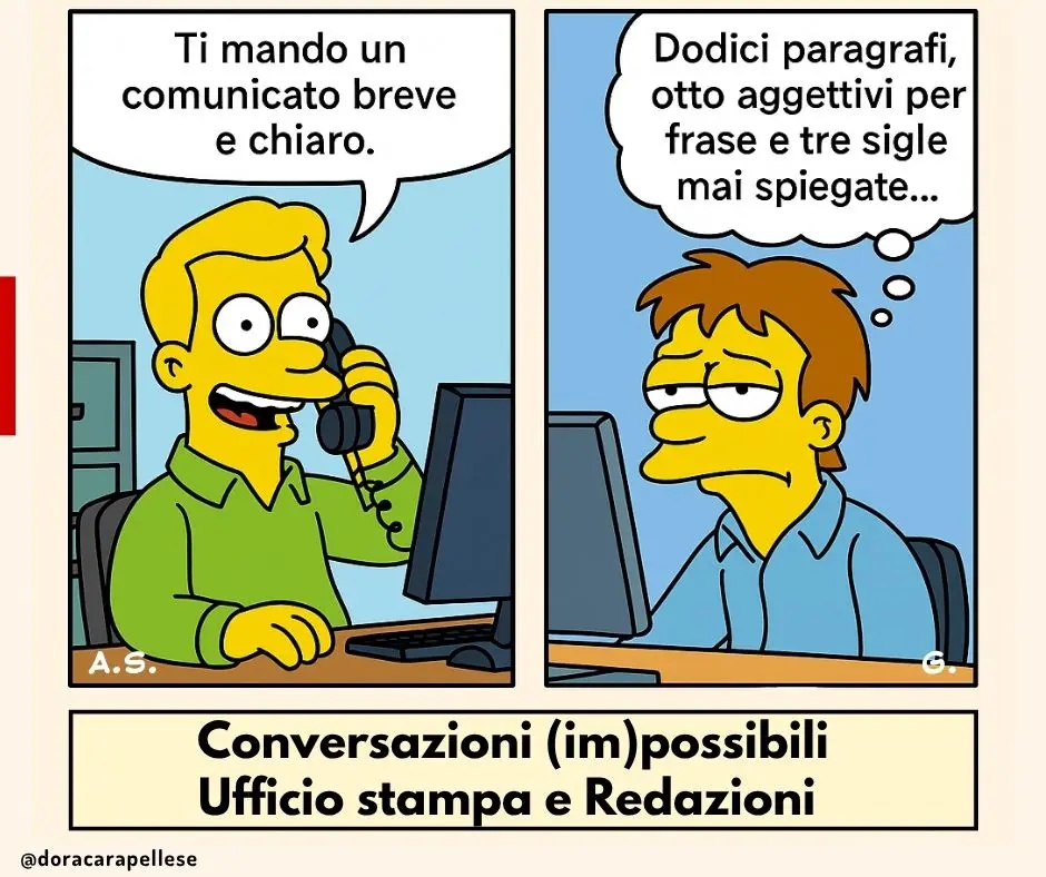 I comunicati troppo lunghi non vengono letti dai giornalisti